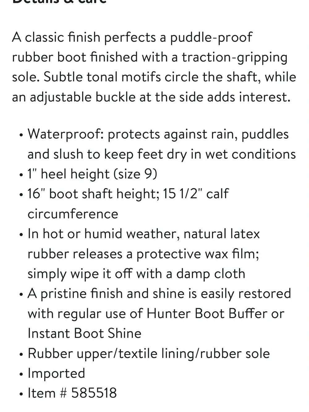 Hunter Black Tall Rain Boots with Sherpa Cuff Trim